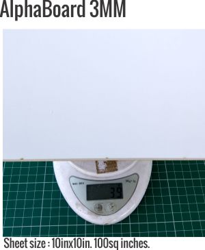 alphaboard3mm-weight-comparison