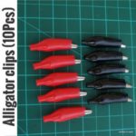 Red / Black 5 Pairs Medium Alligator/ Crocodile clips Total 10Pcs. High quality.