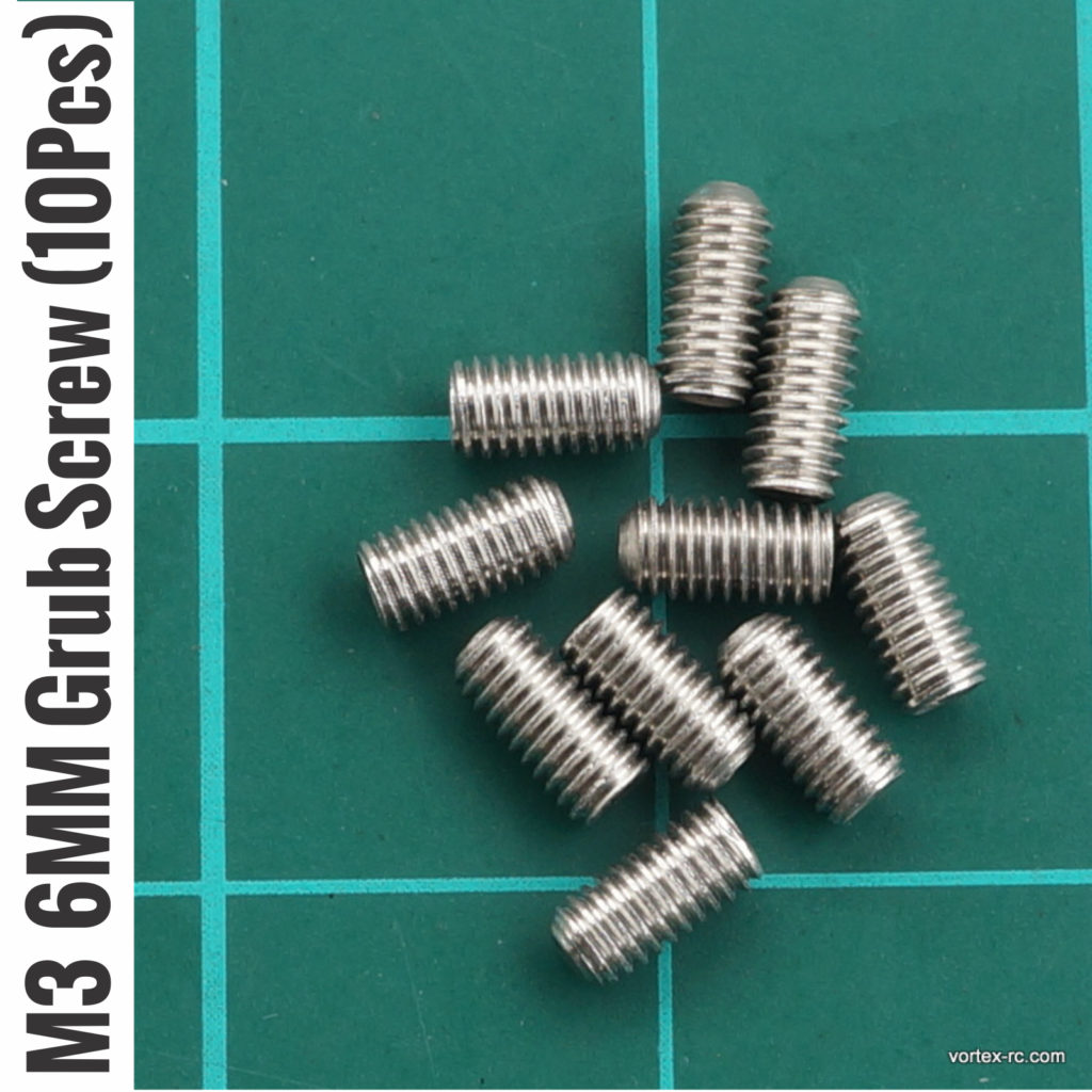 M3 6MM Grub Screw 10 Pcs Vortex RC