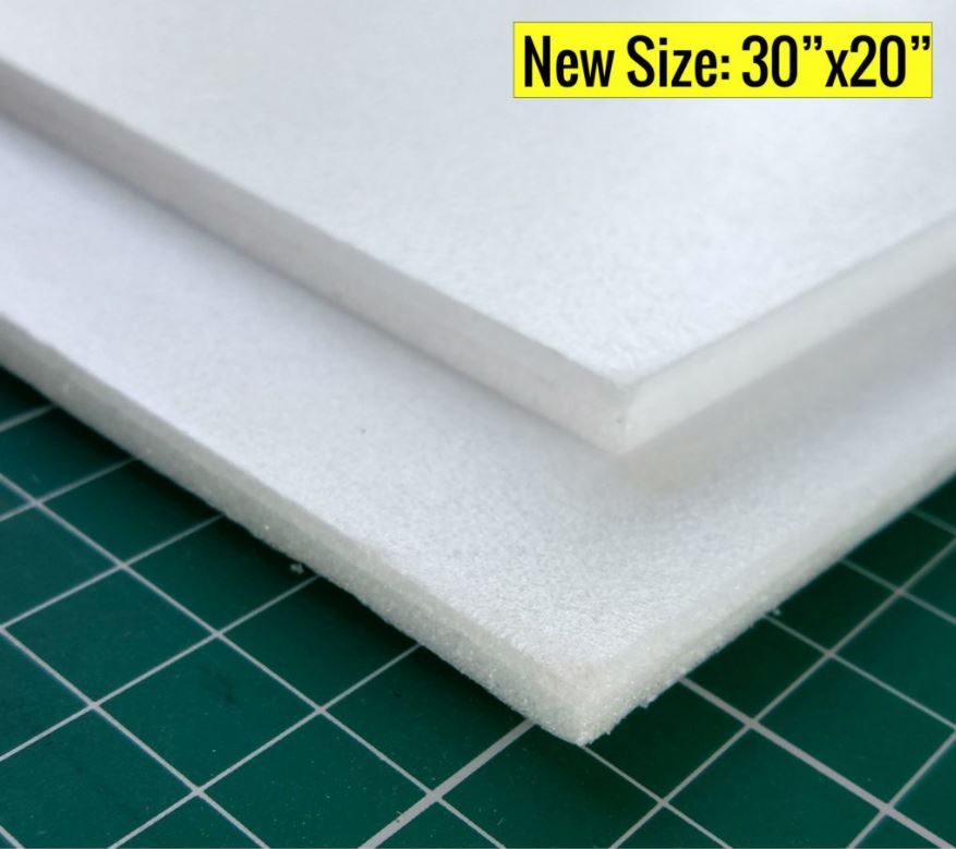 DEPRON Foam sheets 6 mm 800 mm x 400 mm 4 Pack Gris 