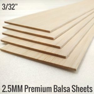 2.5MM Balsa Sheet 100x1000mm