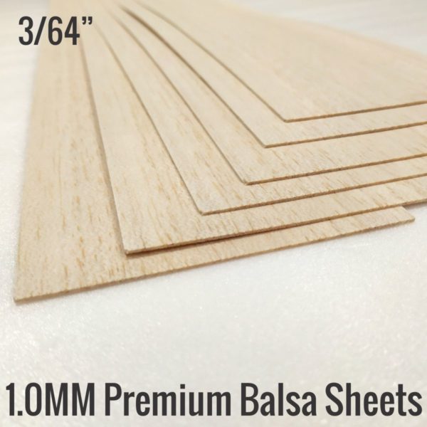 Balsa Wood Strips, Sticks (Rectangle) 10x5MM, 15x10MM, 20x10MM & 25x12MM -  Vortex-RC