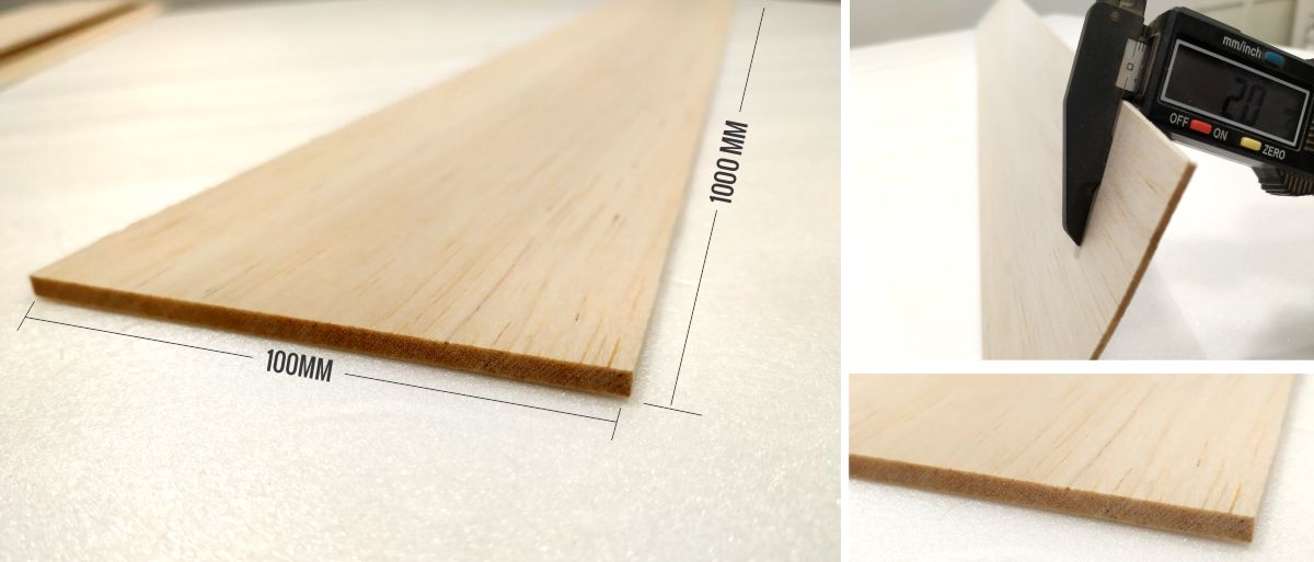 2MM AAA Grade Balsa Wood Sheets