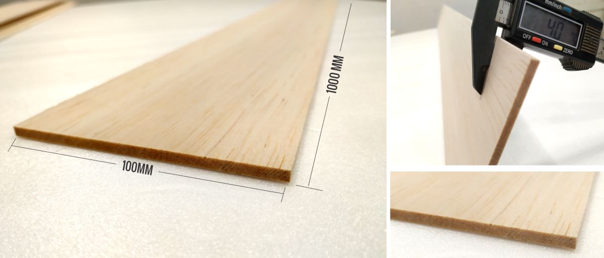 4MM Balsa wood sheets