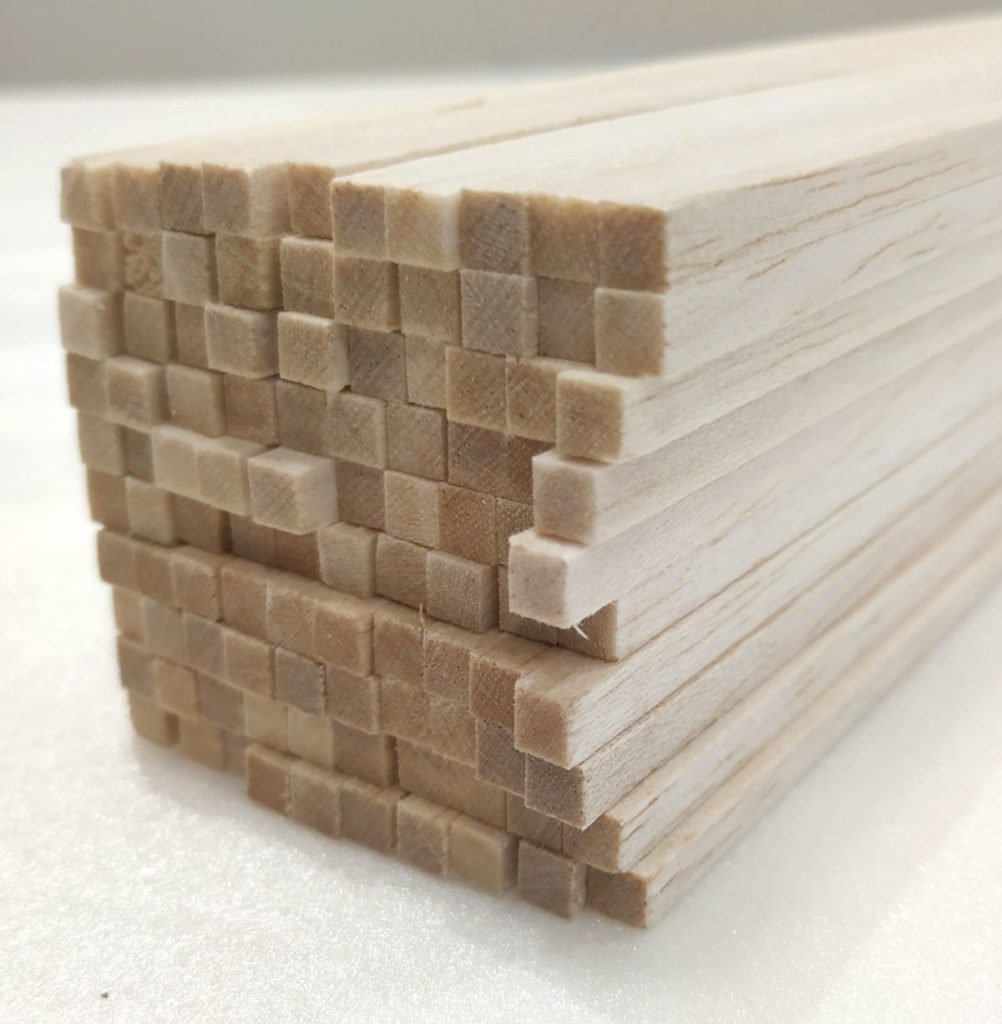 Balsa Wood Strips, Sticks (Square) 3MM, 5MM, 8MM, 10MM & 12MM