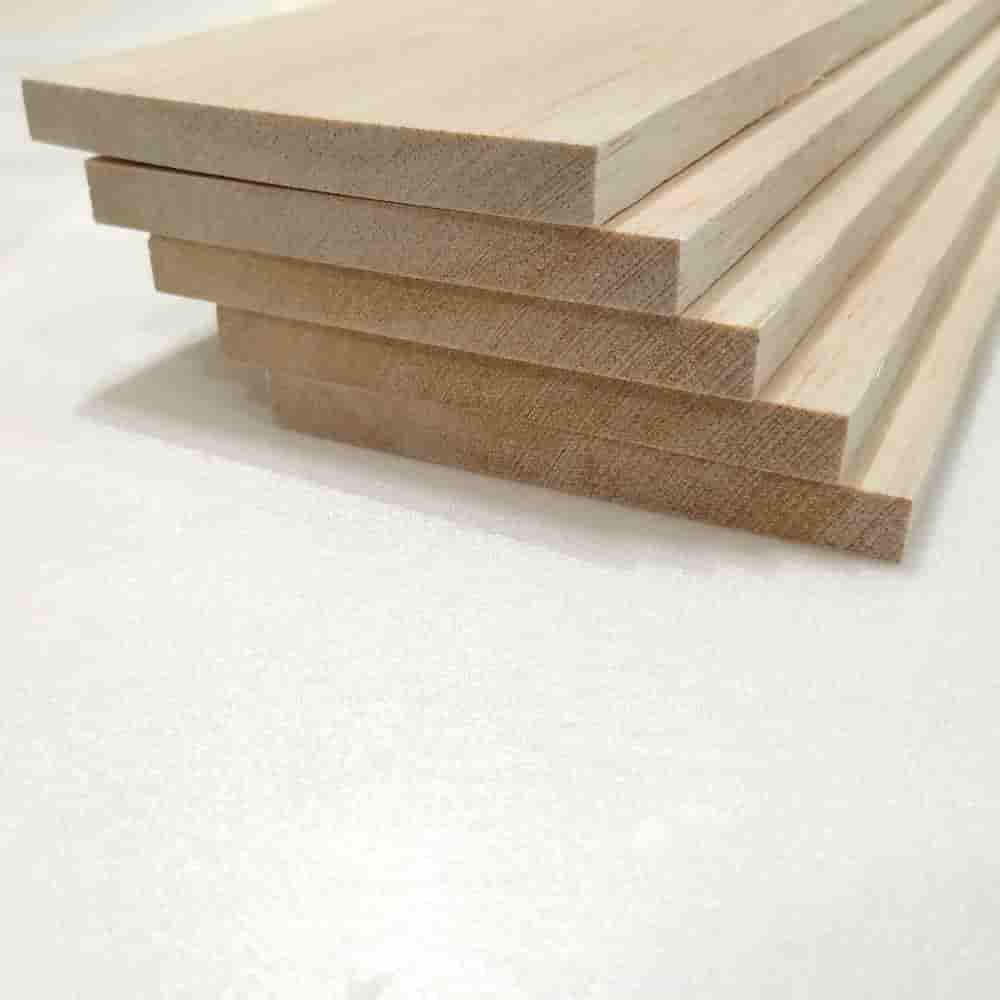 Balsa Wood Strips 1.0 x 100 x 1000