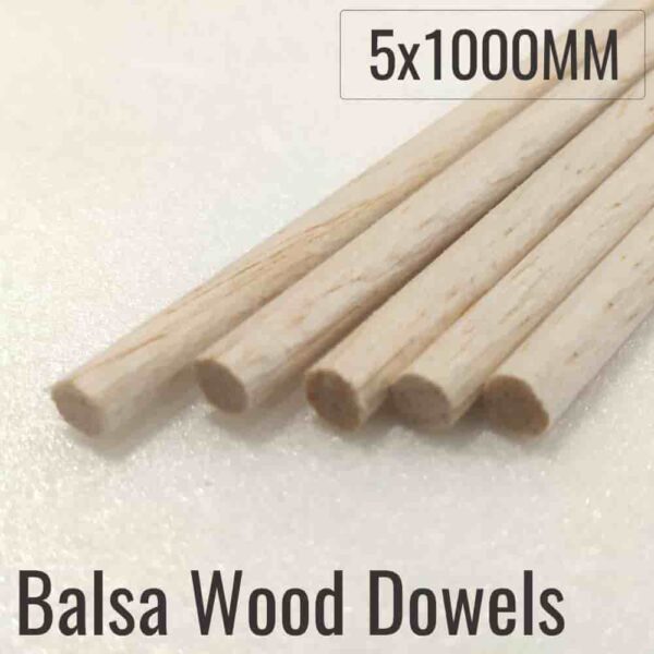 Balsa Wood Dowel - 5MM & 8MM (Round Lightweight) - Vortex-RC