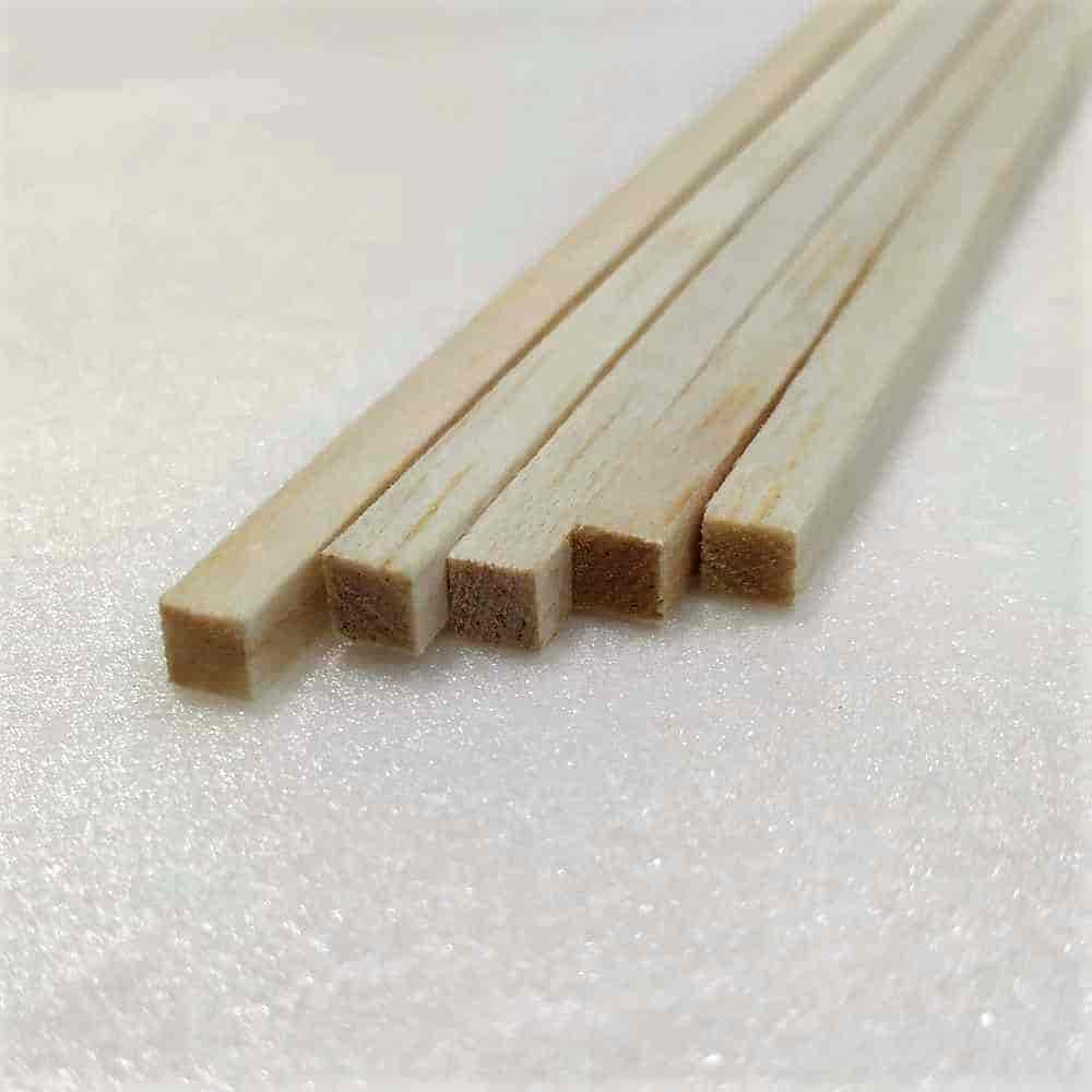 Wooden Dowel Rod Block, Square Wooden Block, Balsa Wood Blocks