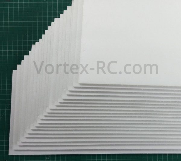 6MM Depron 20 Sheet Pack 500x200MM - Vortex-RC