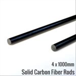 4x1000mm solid carbon fiber rods