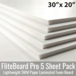Fliteboard pro-5mm-30×20-inches-paper-laminated-foam-boards -5-sheets-pack