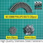 M3-20mm-Phillips-nuts-bolts-washers-fastners-set-by-vortex-rc