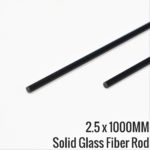 2.5mm x 1000mm Solid glass fiber rods-