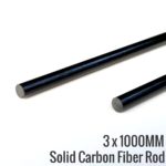 3 x1000 Carbon fiber solid rods and tubes