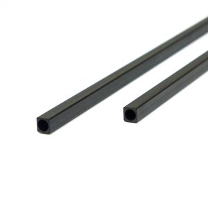uxcell Carbon Fiber Square Tube 2x2x1mm Inner Round Dia 200mm Length Pultruded Carbon Fiber Tubing for RC Airplane 2 Pcs 