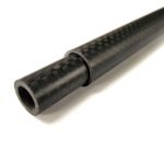 12mm x 10mm & 10mm x 6mm-Length-1000mm-Carbon Fiber-Fiber 3K Roll Wrapped Sliding Pair Tube