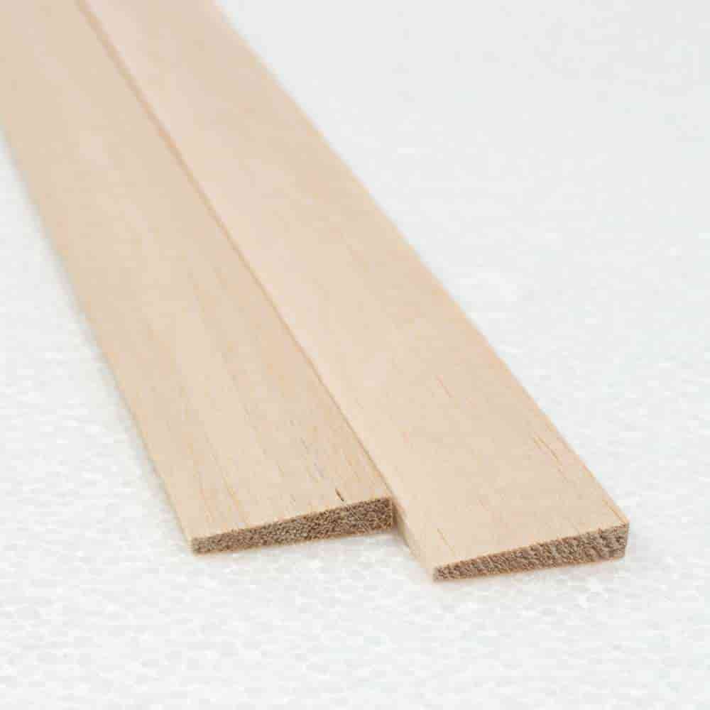 1mm 1000x100mm Balsa Sheets (3/64) - Vortex-RC