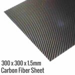 300x300x1.5 3K Carbon Fiber-Fibre Sheet