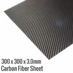 300x300x3mm 3K Carbon Fiber-Fibre Sheet